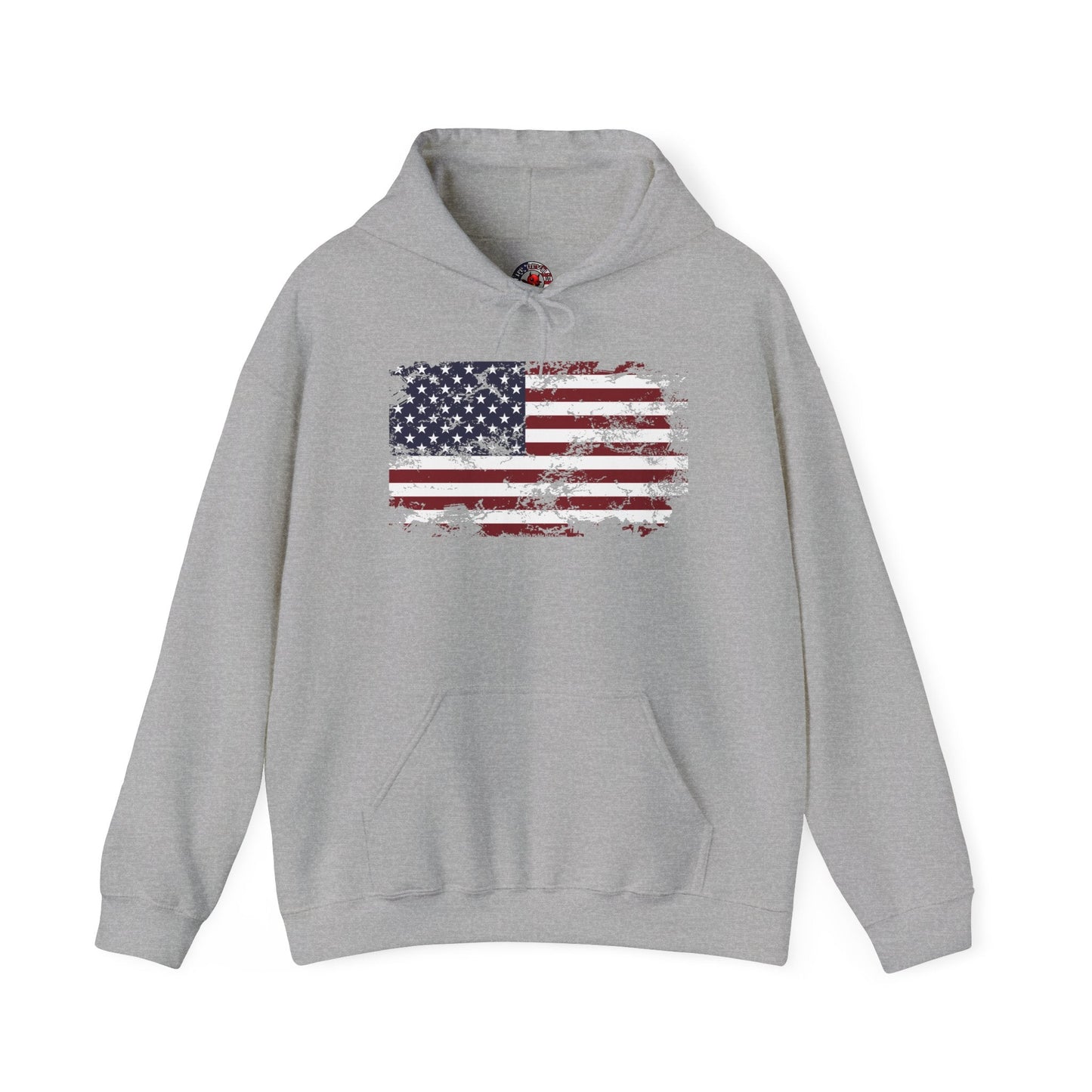 Vintage Style American Flag Hooded Sweatshirt The Devil's Pickle