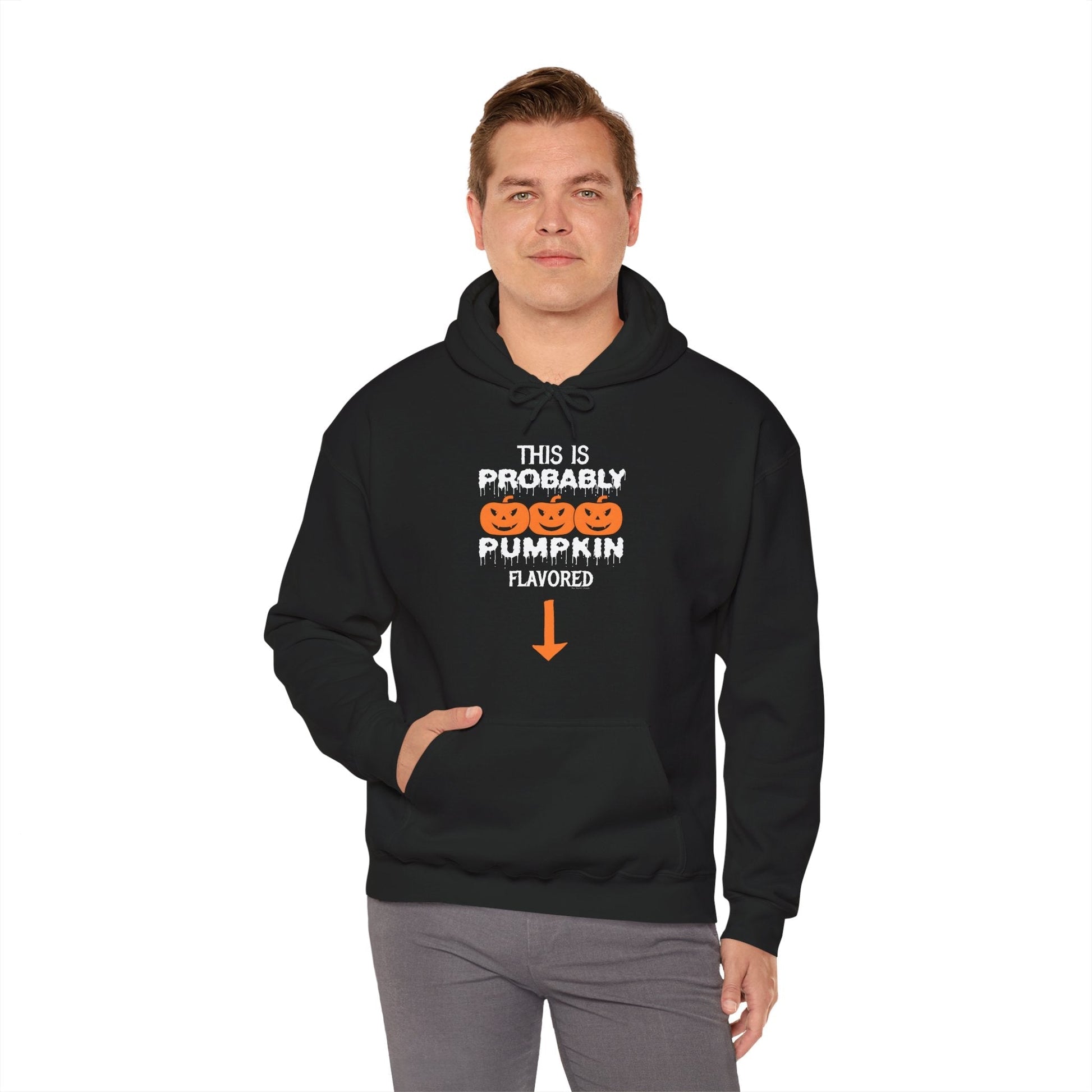 This is Probably Pumpkin Flavored Hooded Sweatshirt The Devil's Pickle