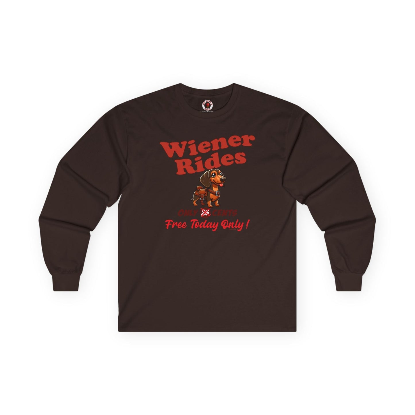 Free Wiener Rides Long Sleeve Tee The Devil's Pickle