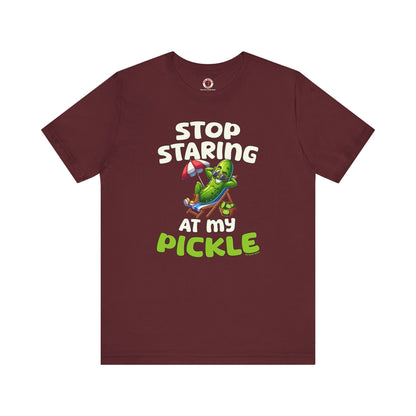Stop Staring At My Pickle T-Shirt The Devil's Pickle