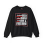 Beer Bacon Guns and Freedom Crewneck Sweatshirt The Devil's Pickle