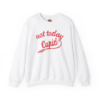 Not Today Cupid Crewneck Sweatshirt The Devil's Pickle