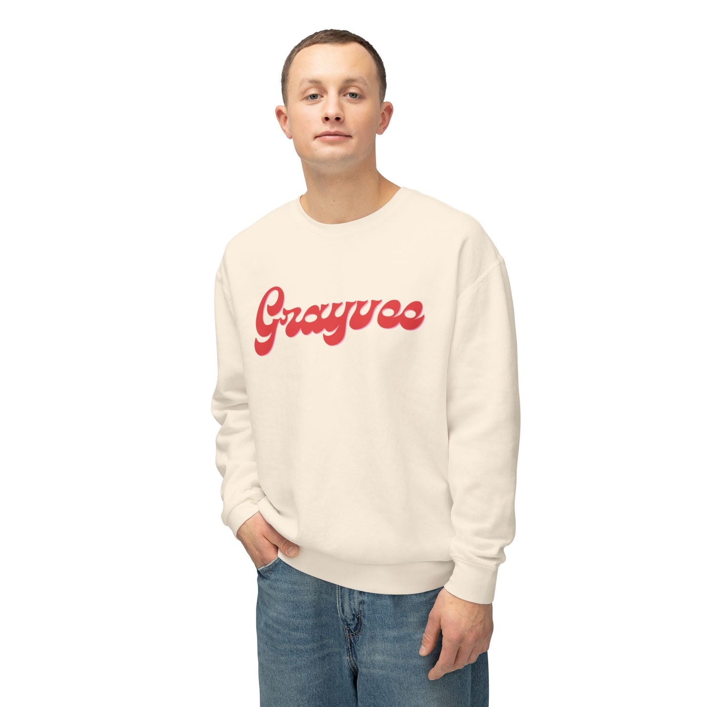 Unisex Lightweight Crewneck Sweatshirt "Grayvee" Grayceful LLC