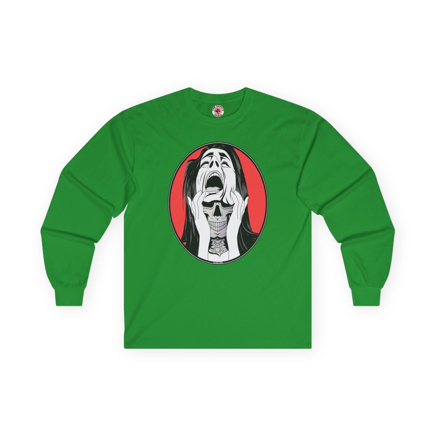 Skull Woman Long Sleeve Tee The Devil's Pickle