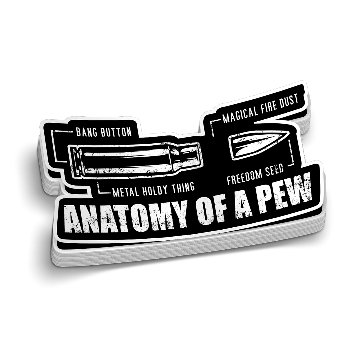 Anatomy Of A Pew Decal Armed American Supply