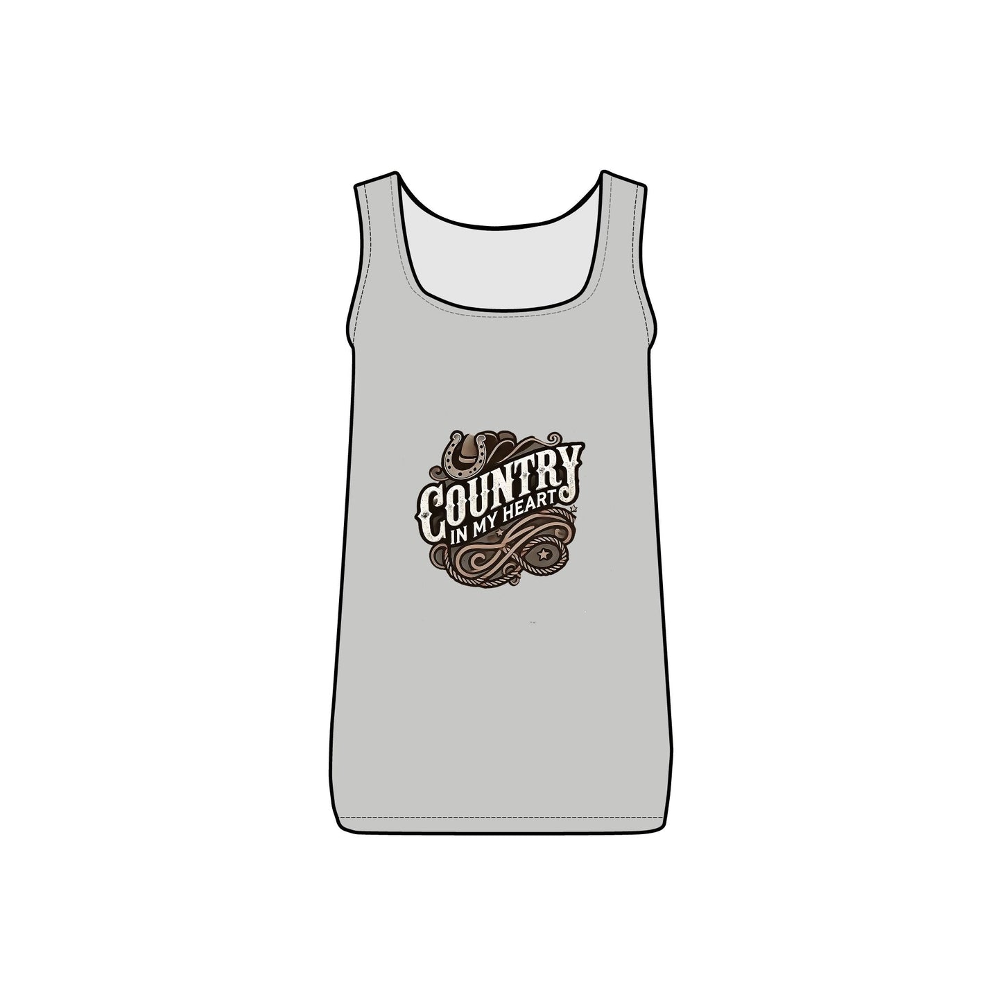 Country in My Heart Women's Tank Top Country in My Heart