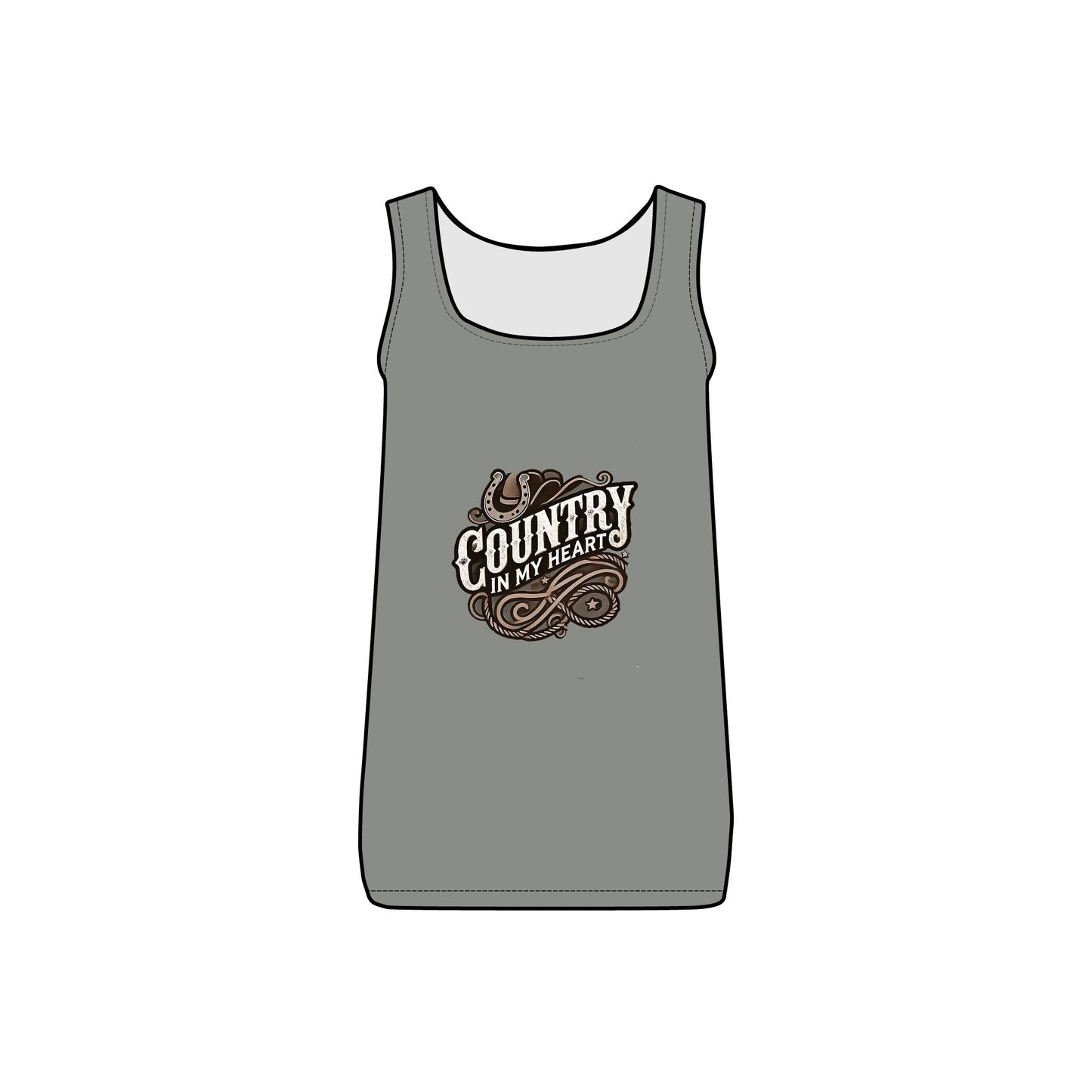 Country in My Heart Women's Tank Top Country in My Heart