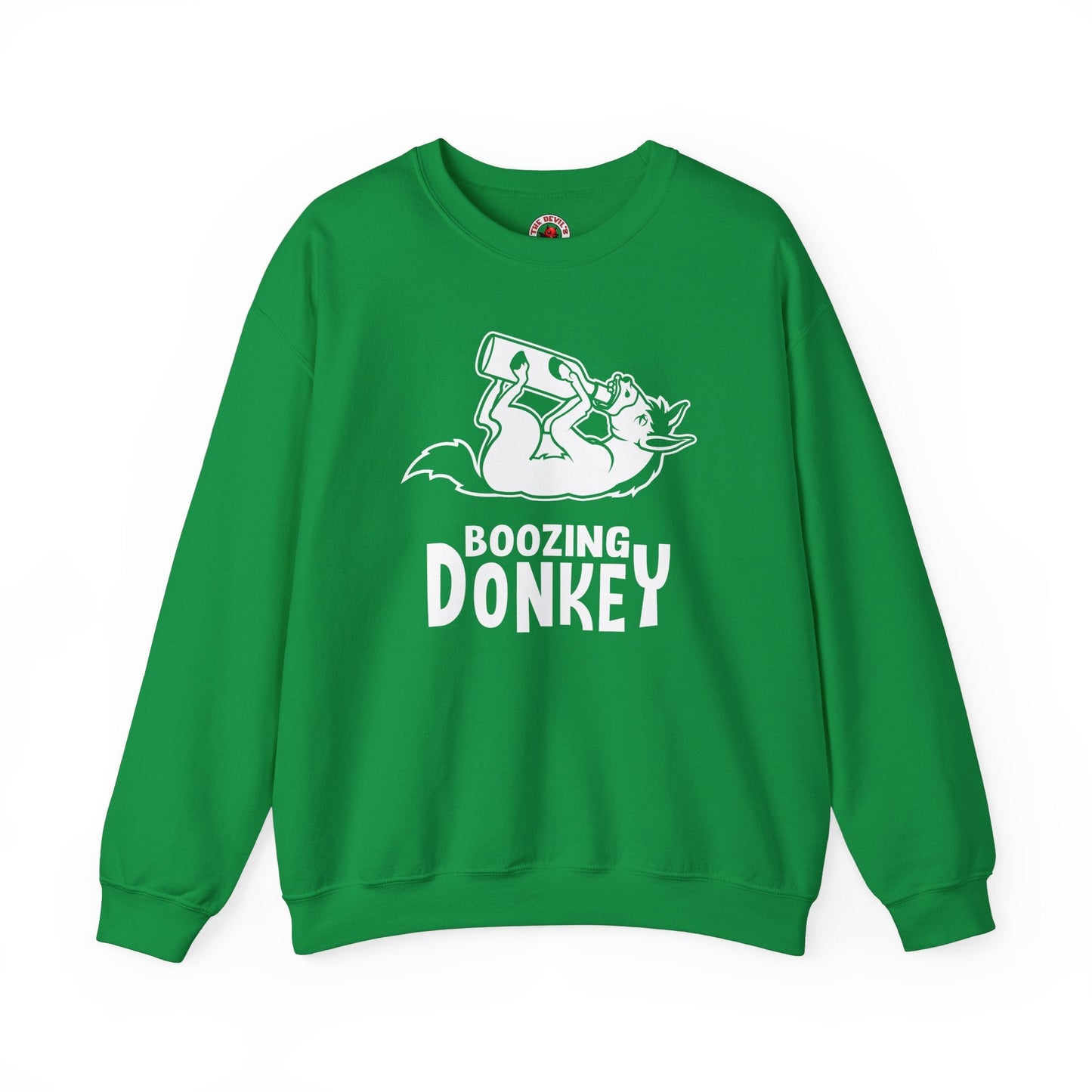 Boozing Donkey Crewneck Sweatshirt The Devil's Pickle