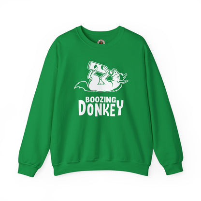 Boozing Donkey Crewneck Sweatshirt The Devil's Pickle