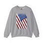 Distressed American Flag Crewneck Sweatshirt The Devil's Pickle