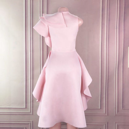 Ruffled Sexy Sleeveless Dress Slim Bag Hip Skirt Banquet Evening Dress See size chart under “more details” The Fashion Celestial