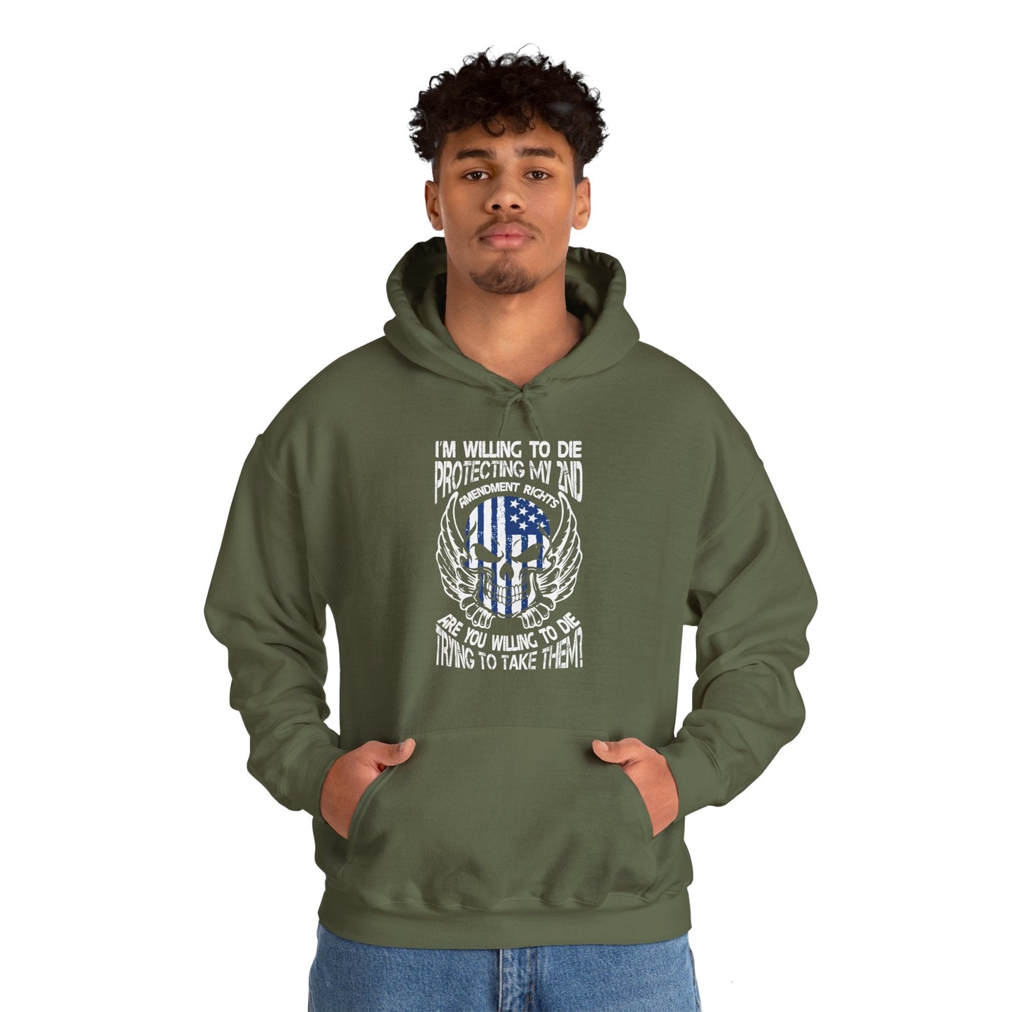 Protecting My 2nd Amendment Rights Hooded Sweatshirt The Devil's Pickle
