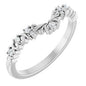 Platinum .07 CTW Natural Diamond Contour Band Ethereal Legacy Boutiques