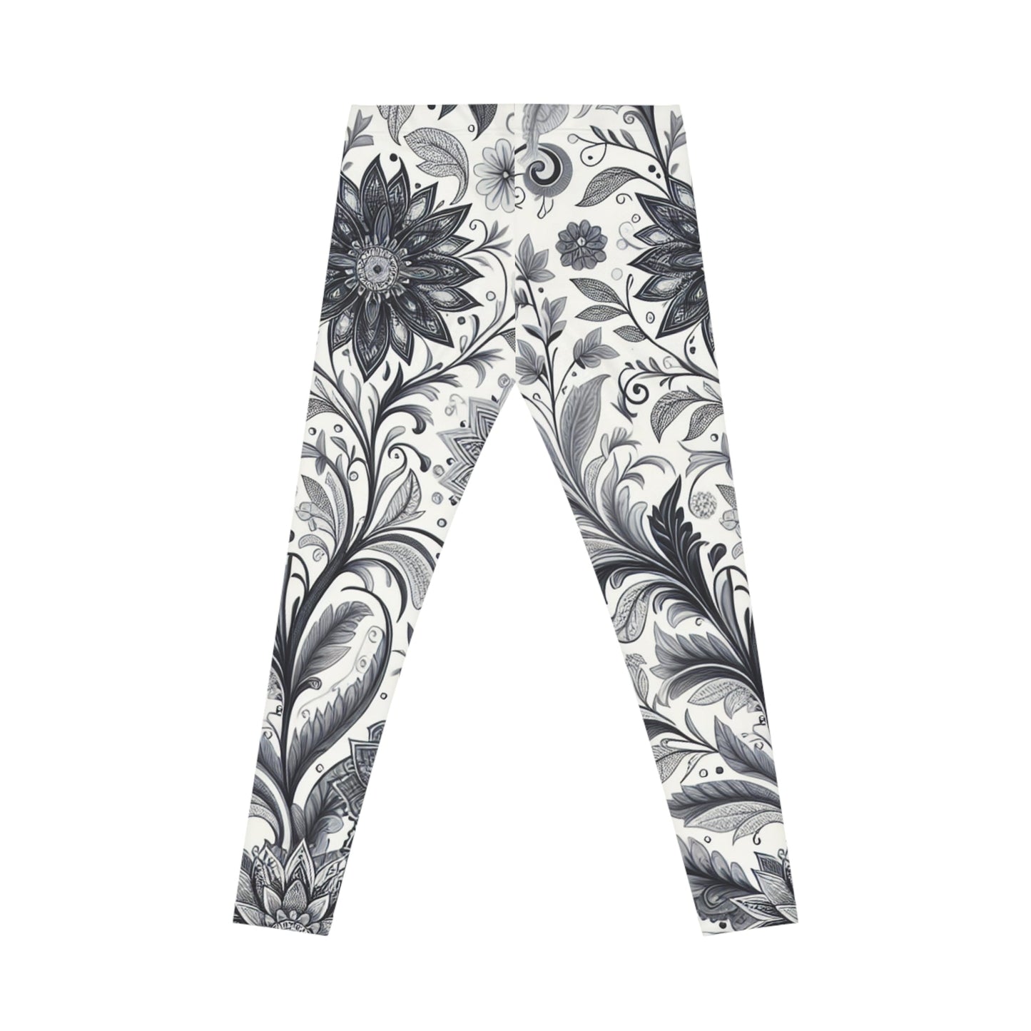 Floral Print Leggings for Women, Stretchy Athleisure Pants, Gym Wear, Casual Outfit, Everyday Style Grayceful LLC