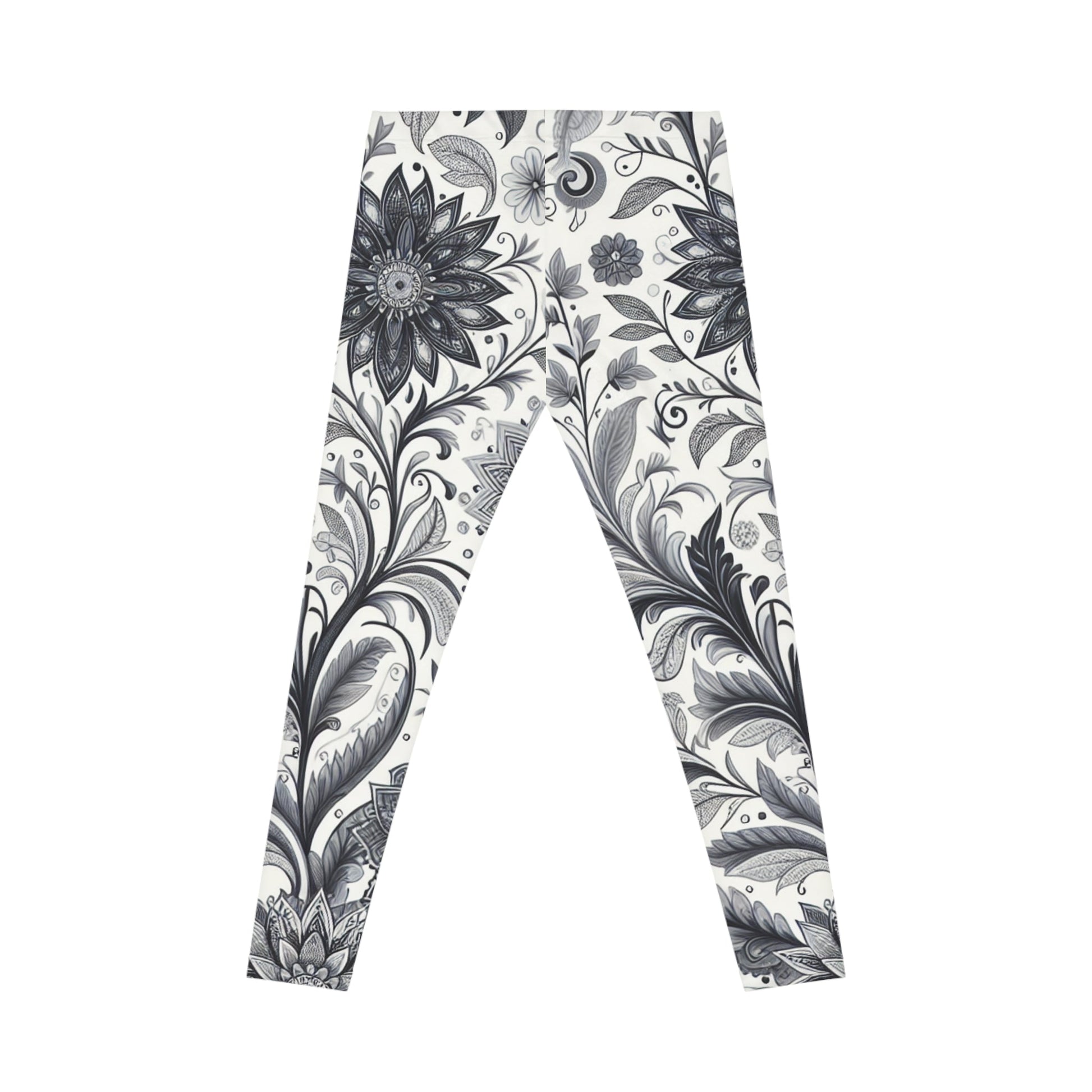 Floral Print Leggings for Women, Stretchy Athleisure Pants, Gym Wear, Casual Outfit, Everyday Style Grayceful LLC