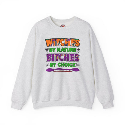Witches By Nature Bitches By Choice Crewneck Sweatshirt The Devil's Pickle