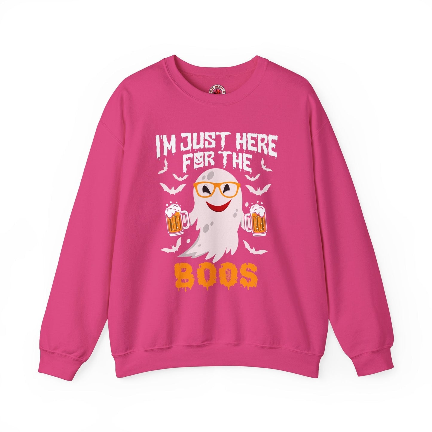 I'm Just Here For The Boos Crewneck Sweatshirt The Devil's Pickle