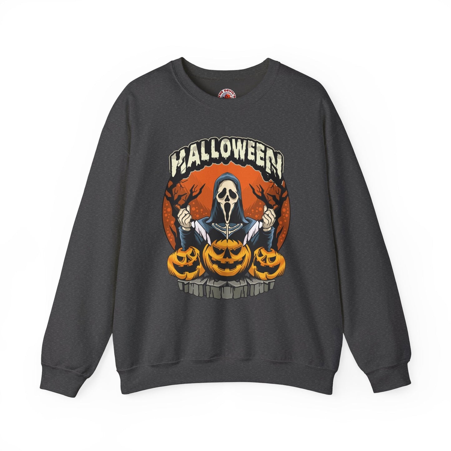 Screamer Killer Ghost Halloween Crewneck Sweatshirt The Devil's Pickle