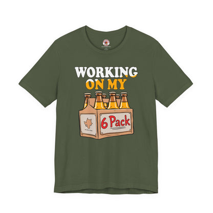 Working On My 6 Pack T-Shirt The Devil's Pickle