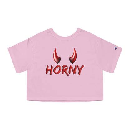 Horny Cropped T-Shirt The Devil's Pickle