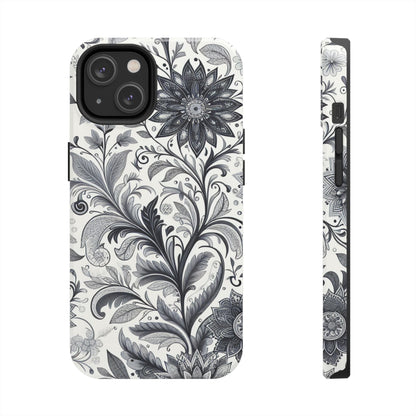 Floral Tough Phone Cases, Durable Phone Cover, Stylish Floral Design, Gift for Her, Trendy Tech Accessories, Birthday Present Grayceful LLC