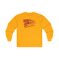 Red American Flag Long Sleeve Tee The Devil's Pickle