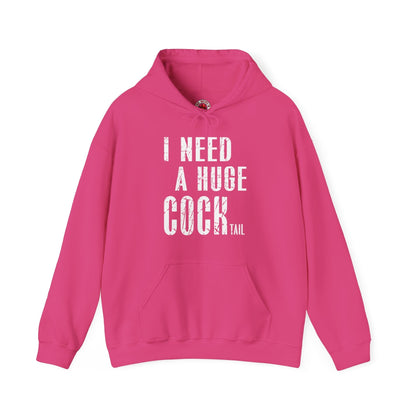 I Need A Huge Cocktail Hooded Sweatshirt The Devil's Pickle