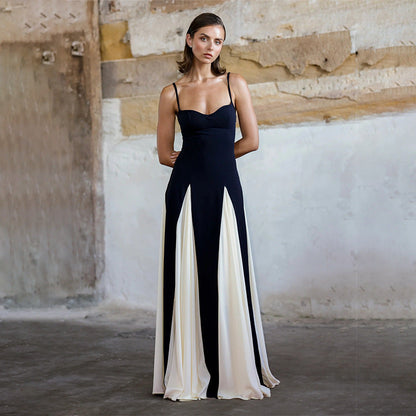 Color Contrast Sling Dress Grayceful LLC