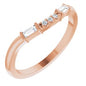 14K Rose 1/8 CTW Natural Diamond Matching Band Ethereal Legacy Boutiques