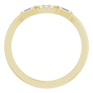 14K Yellow 1/8 CTW Natural Diamond Matching Band Ethereal Legacy Boutiques