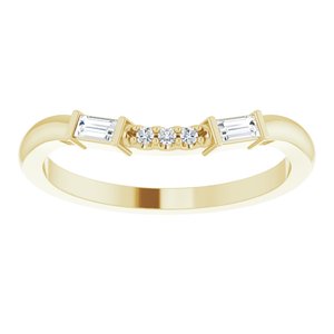 14K Yellow 1/8 CTW Natural Diamond Matching Band Ethereal Legacy Boutiques