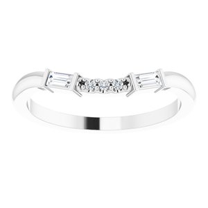 14K White 1/8 CTW Natural Diamond Matching Band Ethereal Legacy Boutiques