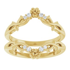 14K Yellow .08 CTW Natural Diamond Ring Guard Ethereal Legacy Boutiques
