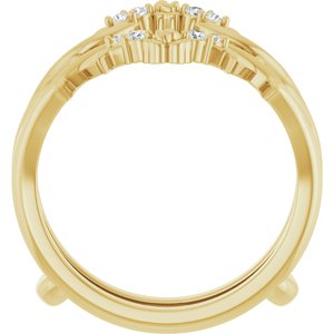 14K Yellow .08 CTW Natural Diamond Ring Guard Ethereal Legacy Boutiques
