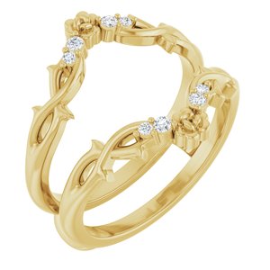 14K Yellow .08 CTW Natural Diamond Ring Guard Ethereal Legacy Boutiques