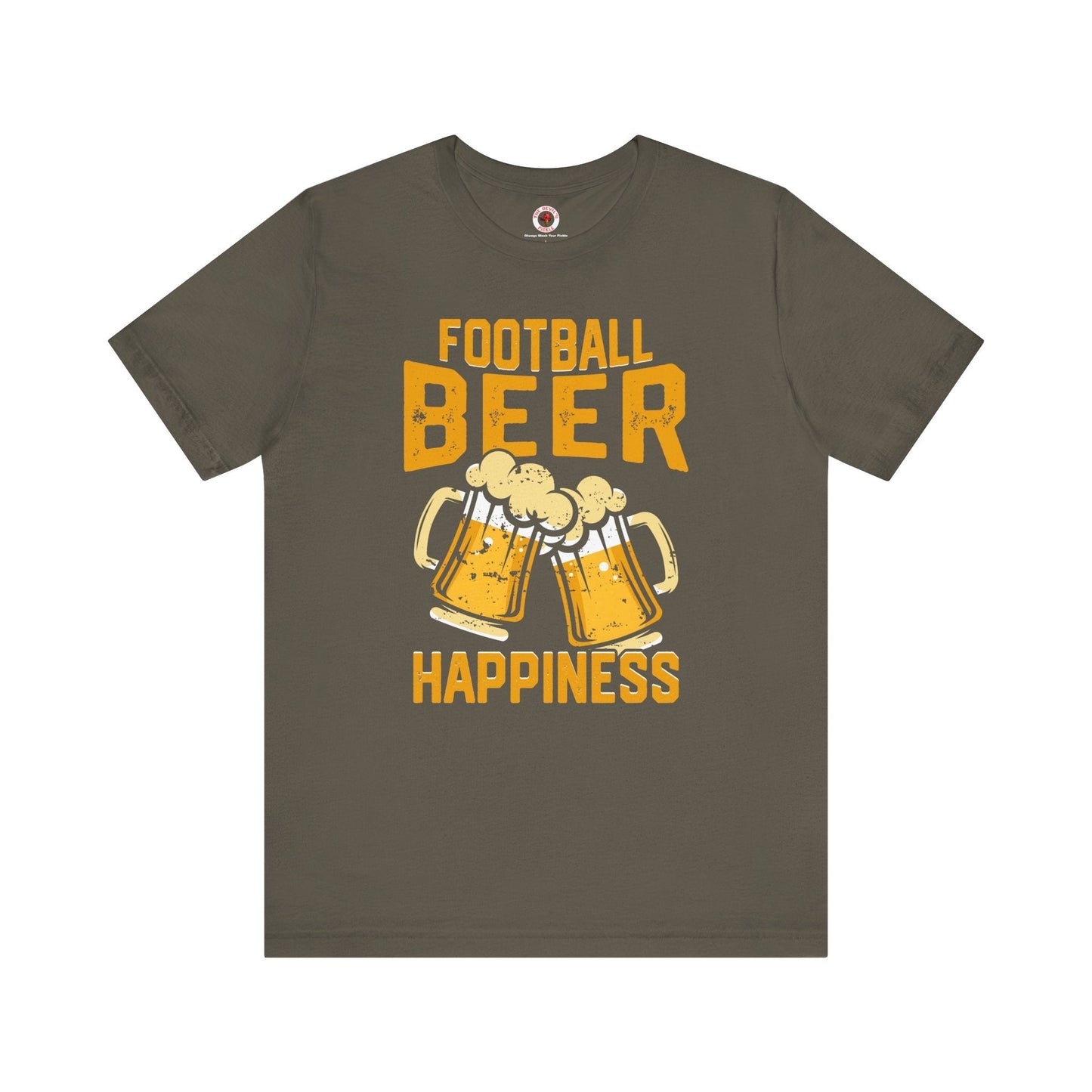 Football Beer and Happiness T-Shirt The Devil's Pickle