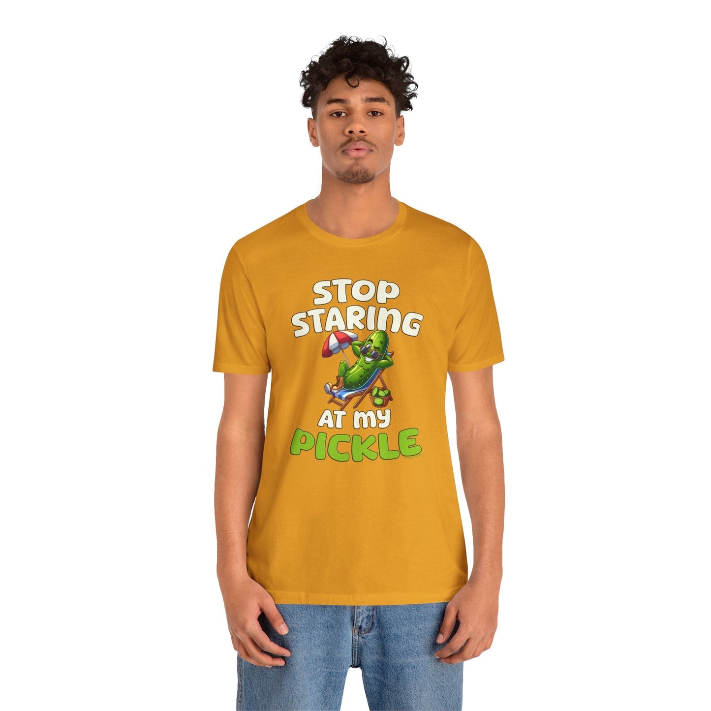 Stop Staring At My Pickle T-Shirt The Devil's Pickle