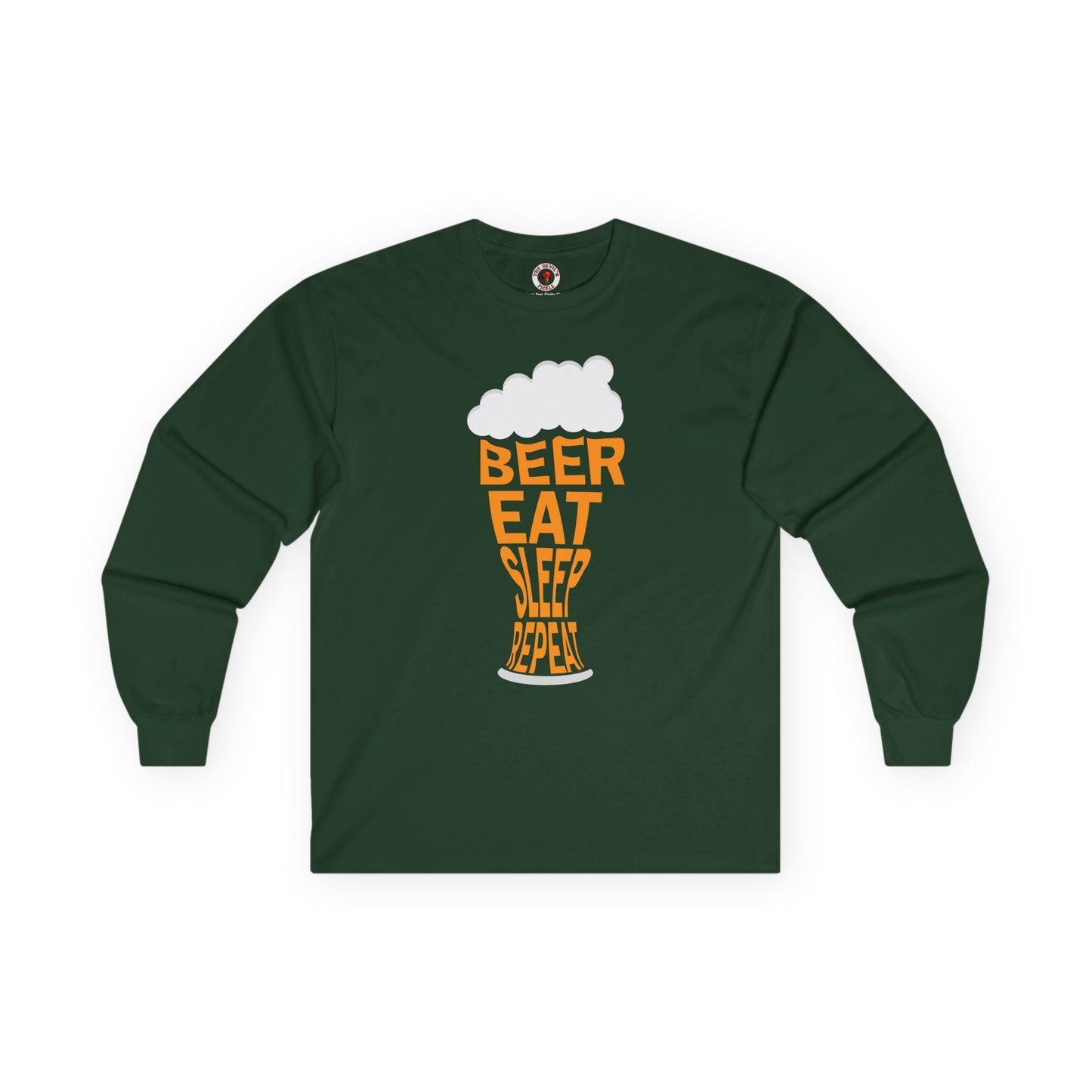 Beer Eat Sleep Repeat Long Sleeve Tee The Devil's Pickle