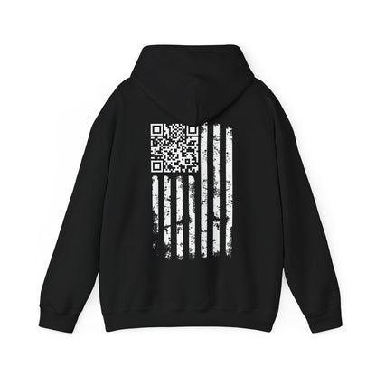 American Flag QR Code Hooded Sweatshirt The Devil's Pickle