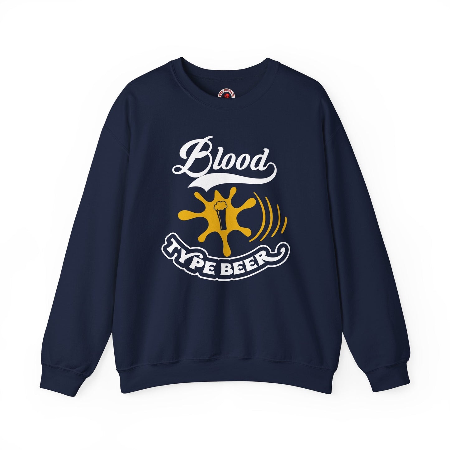 Blood Type Beer Crewneck Sweatshirt The Devil's Pickle