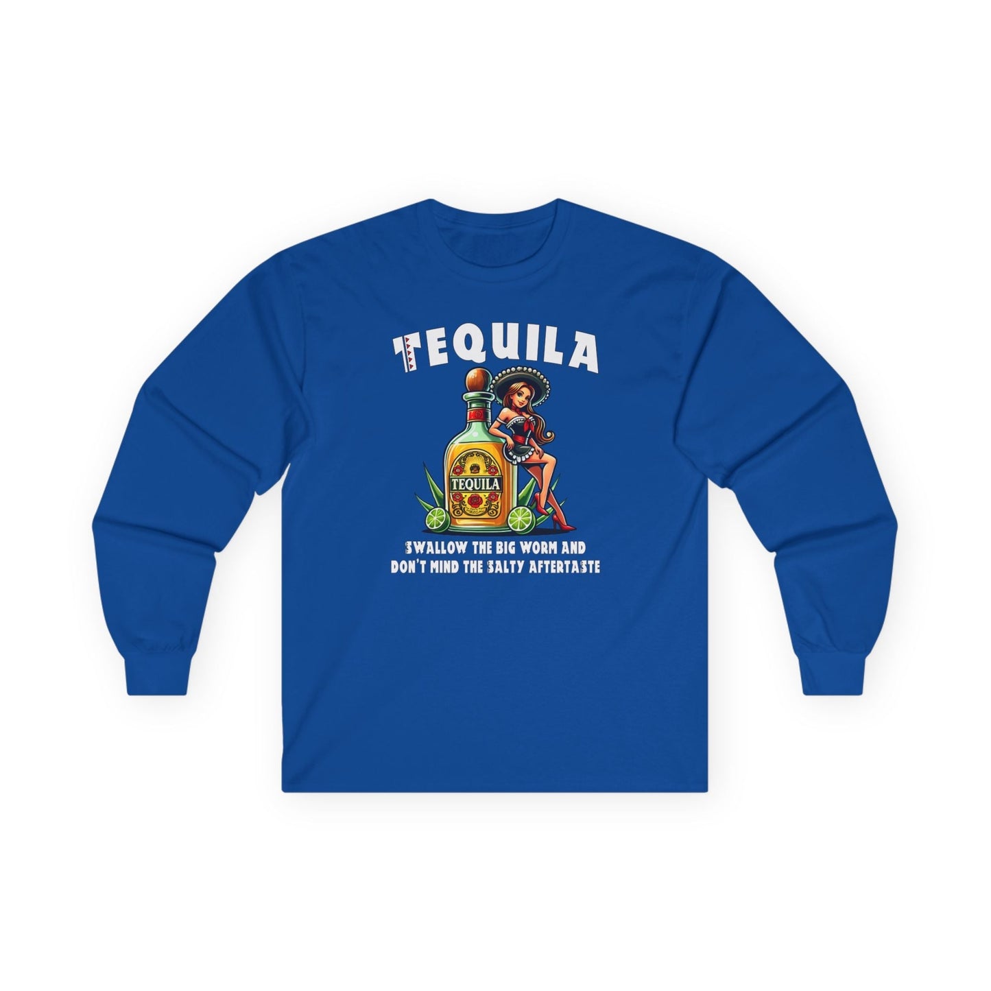 Tequila Swallow The Big Worm Long Sleeve Tee The Devil's Pickle