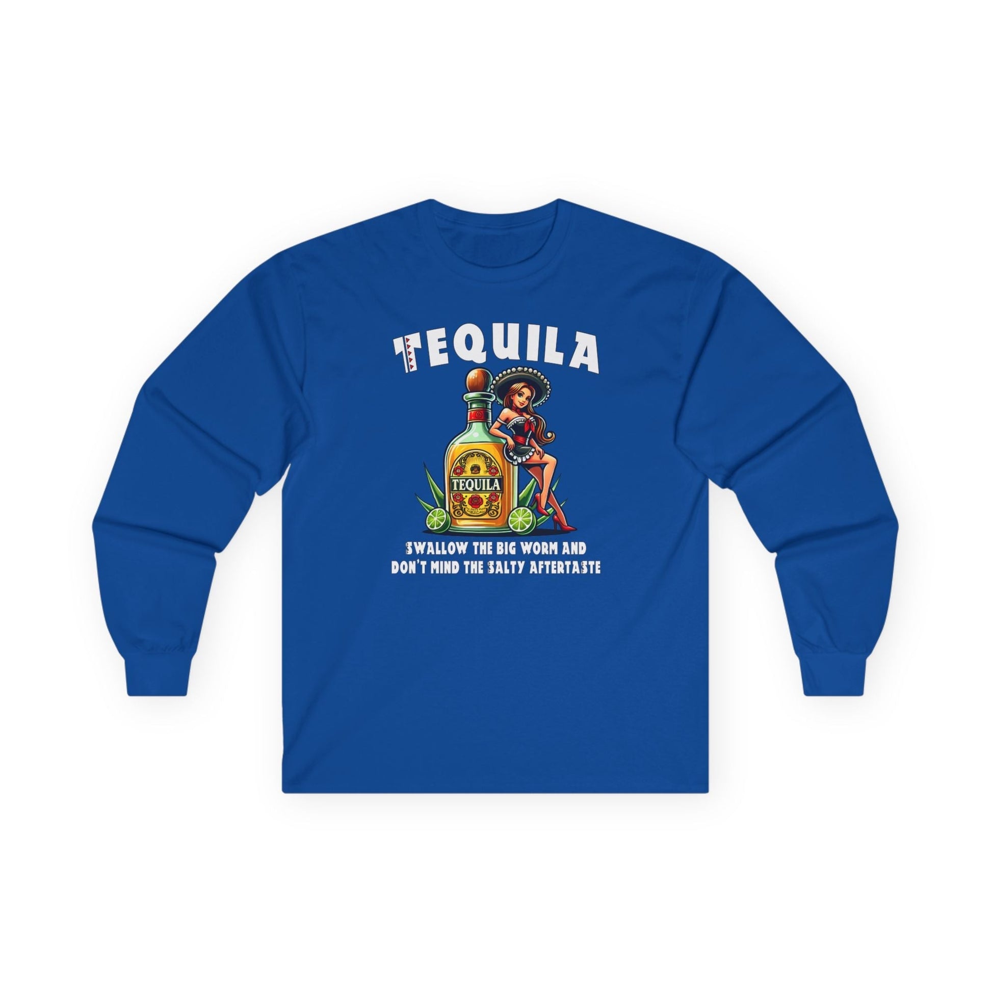 Tequila Swallow The Big Worm Long Sleeve Tee The Devil's Pickle