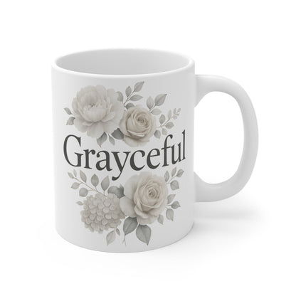 Floral Gratitude Mug | Perfect Gift for Tea Lovers, Coffee Enjoyment, Home Decor, Appreciation Gifts, Birthday Surprises Grayceful LLC