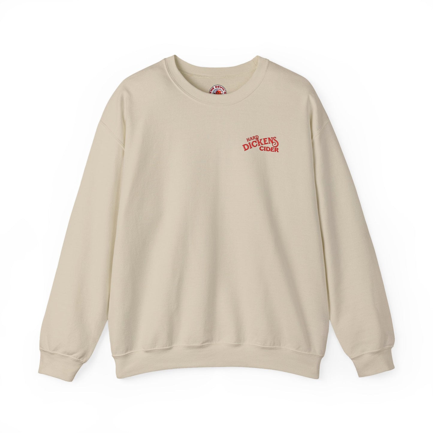 Hard Dickens Cider Front/Back Crewneck Sweatshirt The Devil's Pickle