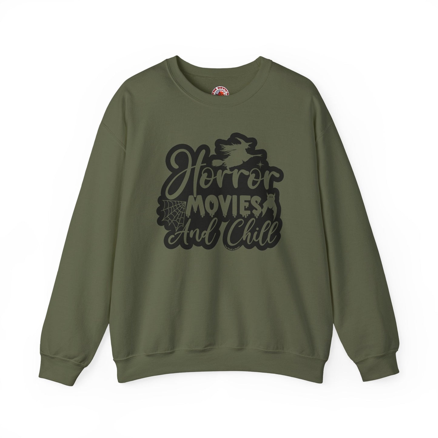 Horror Movies and Chill Crewneck Sweatshirt The Devil's Pickle