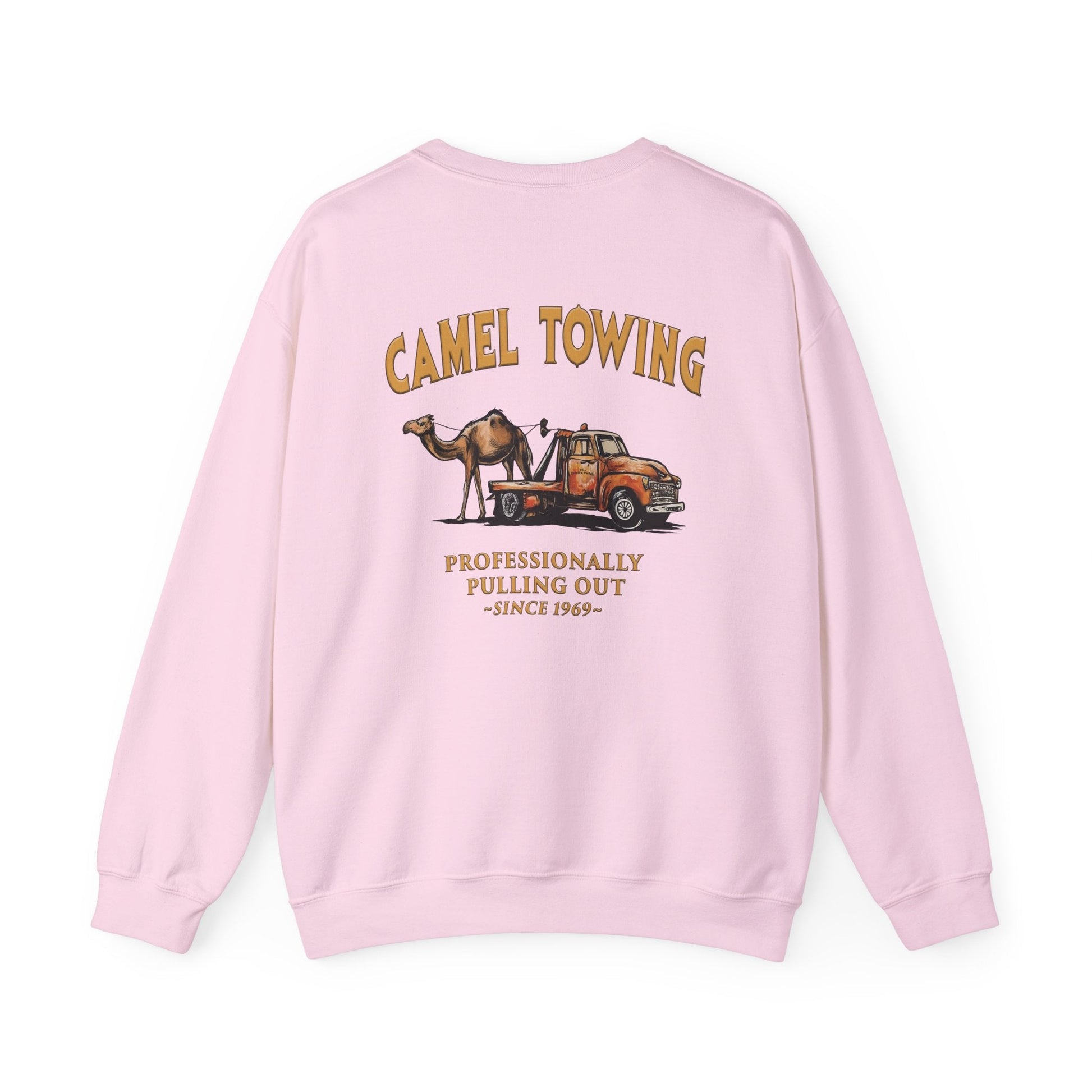 Camel Towing Back Crewneck Sweatshirt The Devil's Pickle