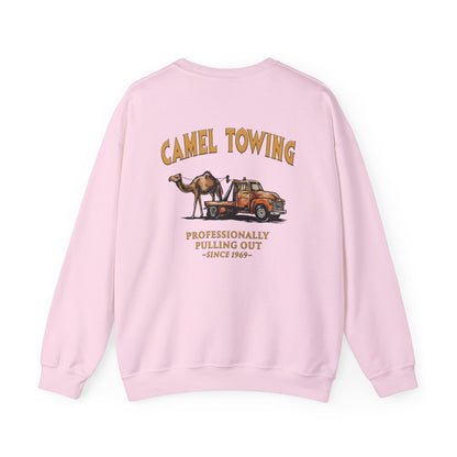 Camel Towing Back Crewneck Sweatshirt The Devil's Pickle