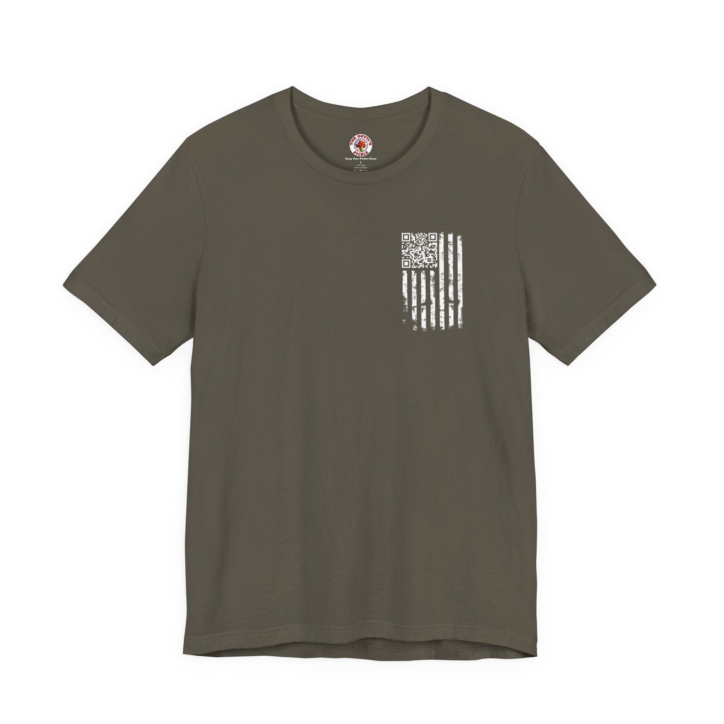American Flag QR Code T-Shirt The Devil's Pickle