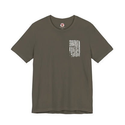 American Flag QR Code T-Shirt The Devil's Pickle
