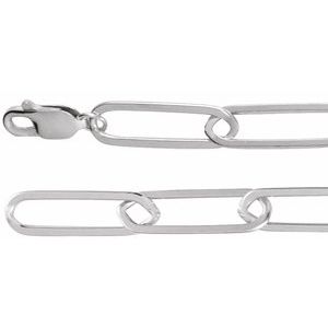 Sterling Silver 6.2 mm Paperclip-Style 20" Chain Ethereal Legacy Boutiques